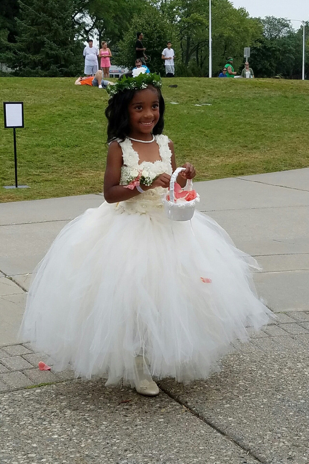 Little Girl White Shiny Wedding Dress Stock Photo 1459161197 | Shutterstock